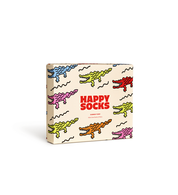 Happy Socks Kids 3-Pack Summer Terry Socks Gift Set
