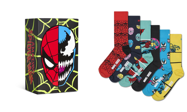 happy socks MARVEL™ Spider-Man 6-Pack Socks Gift Set