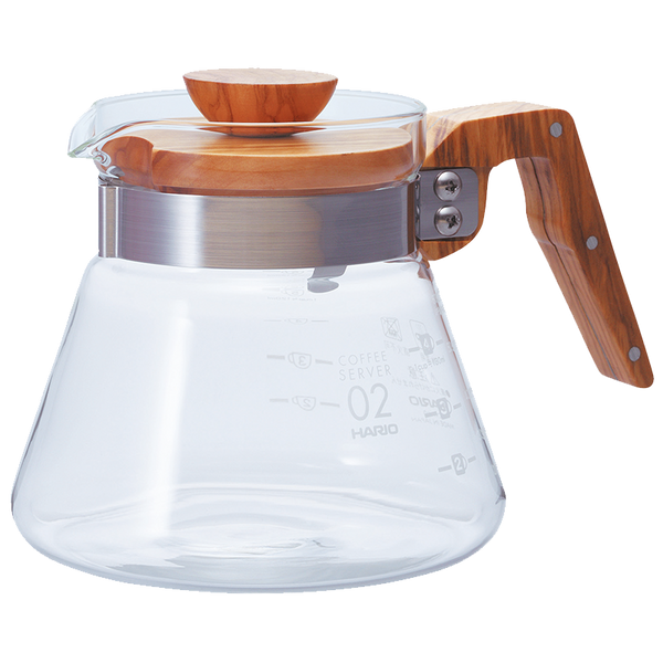 hario Coffee Server Olive Wood 400/600mL