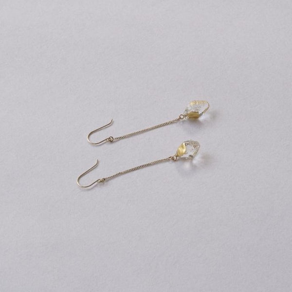 Hario Gold Leaf Series: Stone Earrings