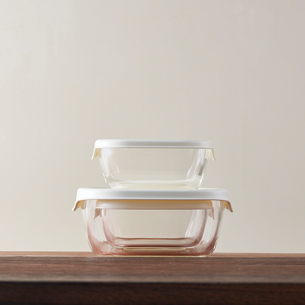 Hario Heatproof Glass Container Square 3pcs Set