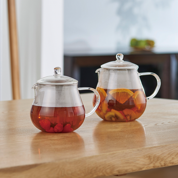 Hario Heatproof Glass Leaf Teapot Clear 450/700mL