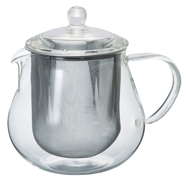 hario Heatproof Glass Leaf Teapot Clear 450/700mL