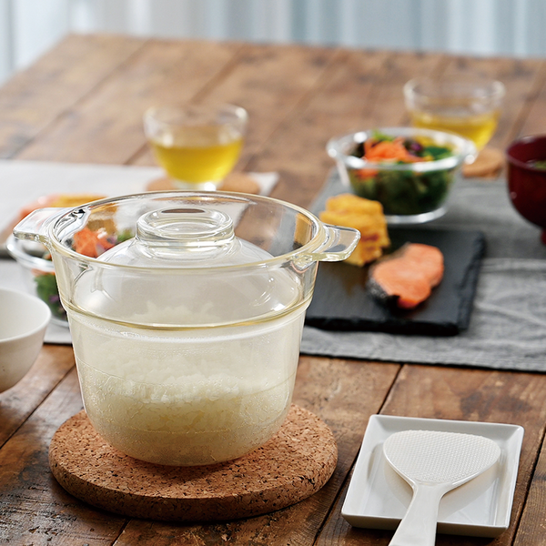 Hario Ichizenya Microwave Glass Rice Cooker