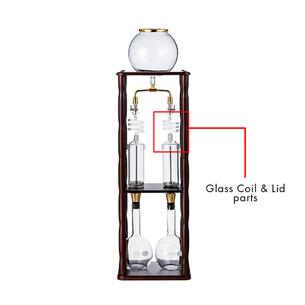 hario L-WDW-20 / Glass Coil & Lid for Water Dripper
