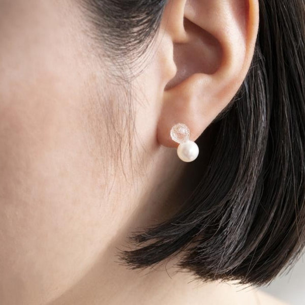 Hario Pearl Series: Snow Pearl Earrings
