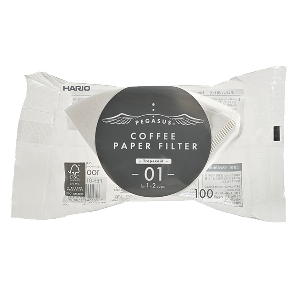Hario Pegasus Filter Paper 01/02/03 Size (100 Pcs)