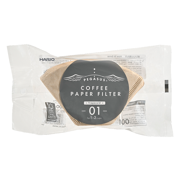 Hario Pegasus Filter Paper 01/02/03 Size (100 Pcs)