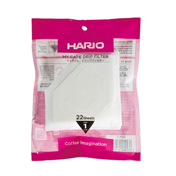 hario Portable One-Cup Drip Filters (22 pcs)