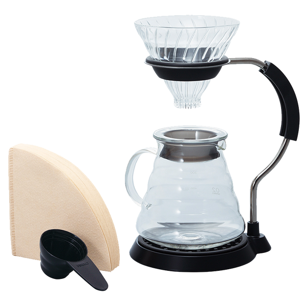 hario V60 Arm Stand Glass Dripper Set