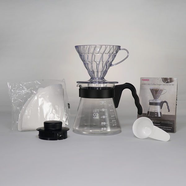 Hario V60 Coffee Dripper And Server Set 02 Size