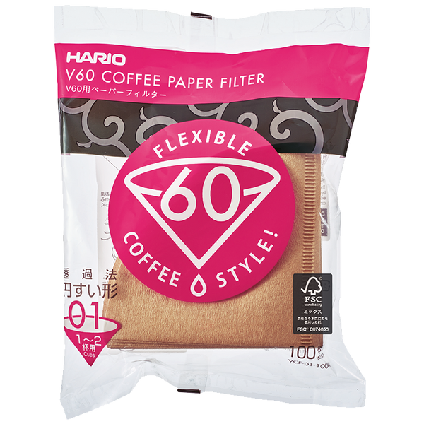 Hario V60 Filter Paper 01 Size (100 Pcs)