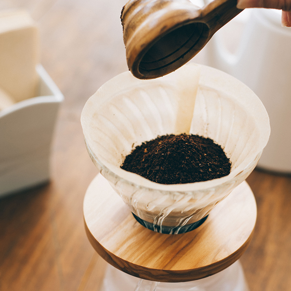 Hario V60 Olive Wood Glass Dripper