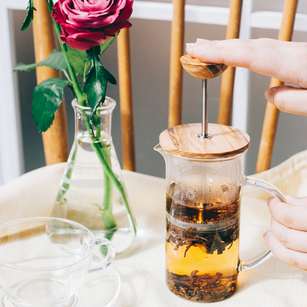 Hario Wood Tea & Coffee Press 300/600mL