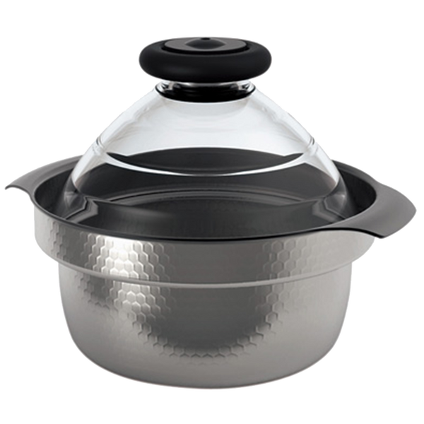 hario IH Stainless Steel Rice Cooker with Glass Lid