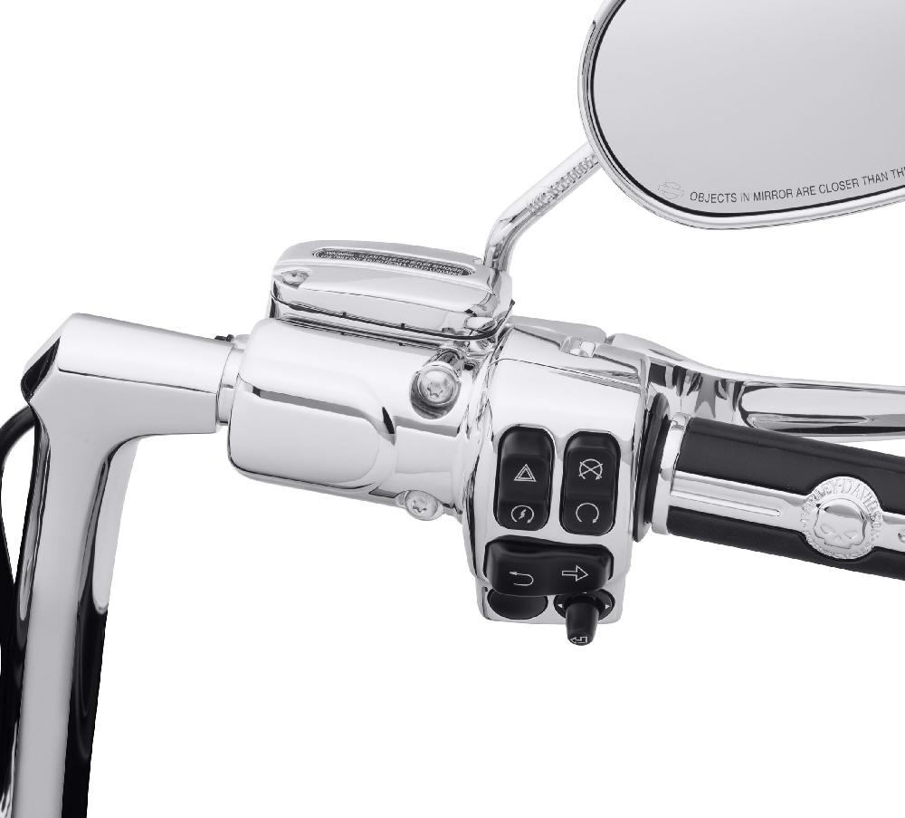 Harley Chrome Clutch Bracket & Master Cylinder Reservoir Kit