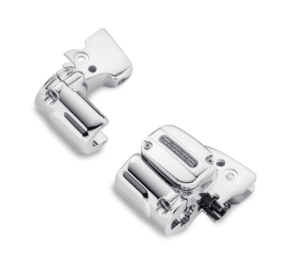 harley Chrome Clutch Bracket & Master Cylinder Reservoir Kit