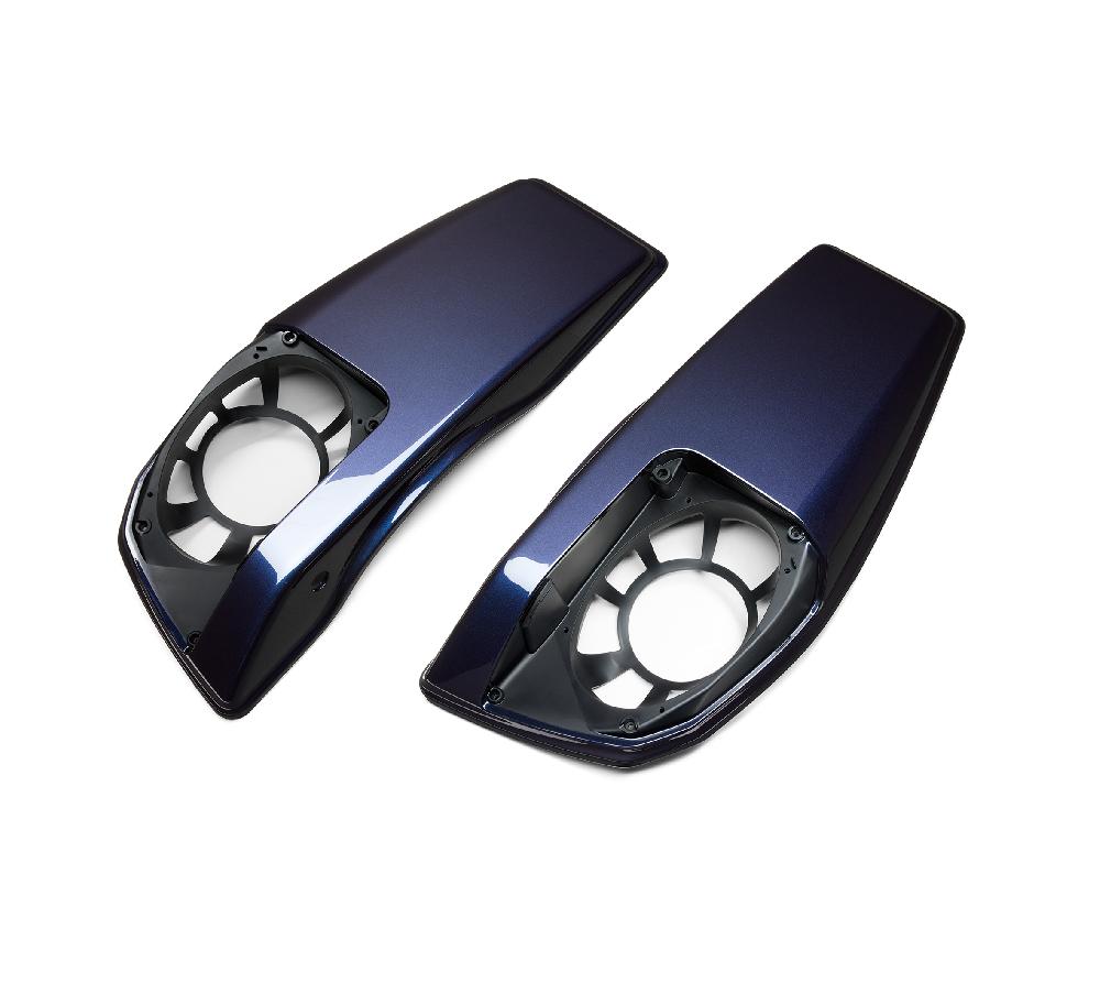 harley Color Matched Saddlebag Speaker Lids - Mystic Shift