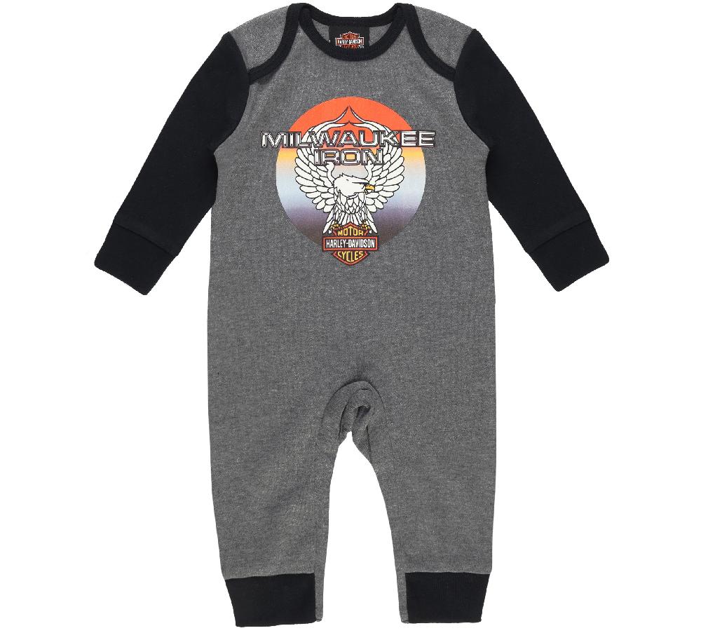 Harley Coverall - Infant Boys Milwaukee Iron Knit Coverall