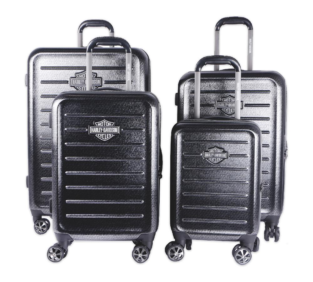 harley Cruiser 17" 22" 26" 30" 4 Piece Hardside Luggage Set