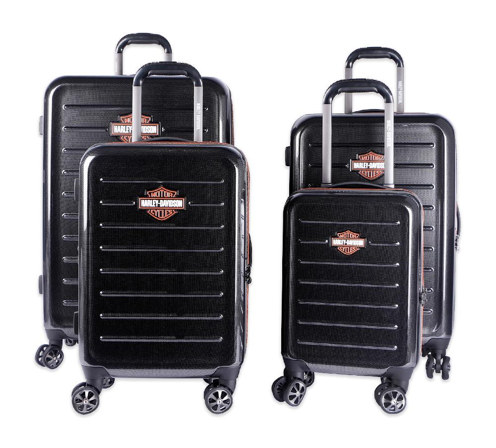 harley Cruiser 17" 22" 26" 30" 4 Piece Hardside Luggage Set