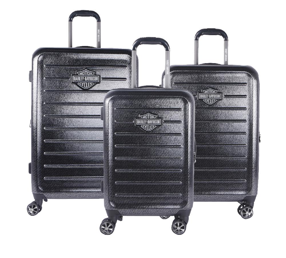 harley Cruiser 22" 26" 30" 3 Piece Hardside Luggage Set