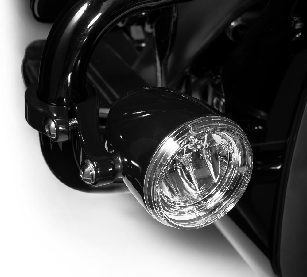 Harley Daymaker Reflector LED Fog Lamps – Gloss Black Housing