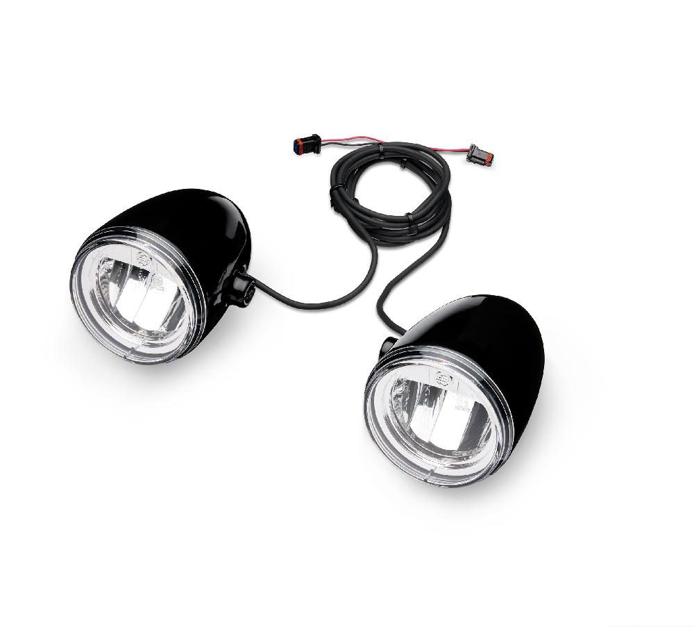 harley Daymaker Reflector LED Fog Lamps – Gloss Black Housing