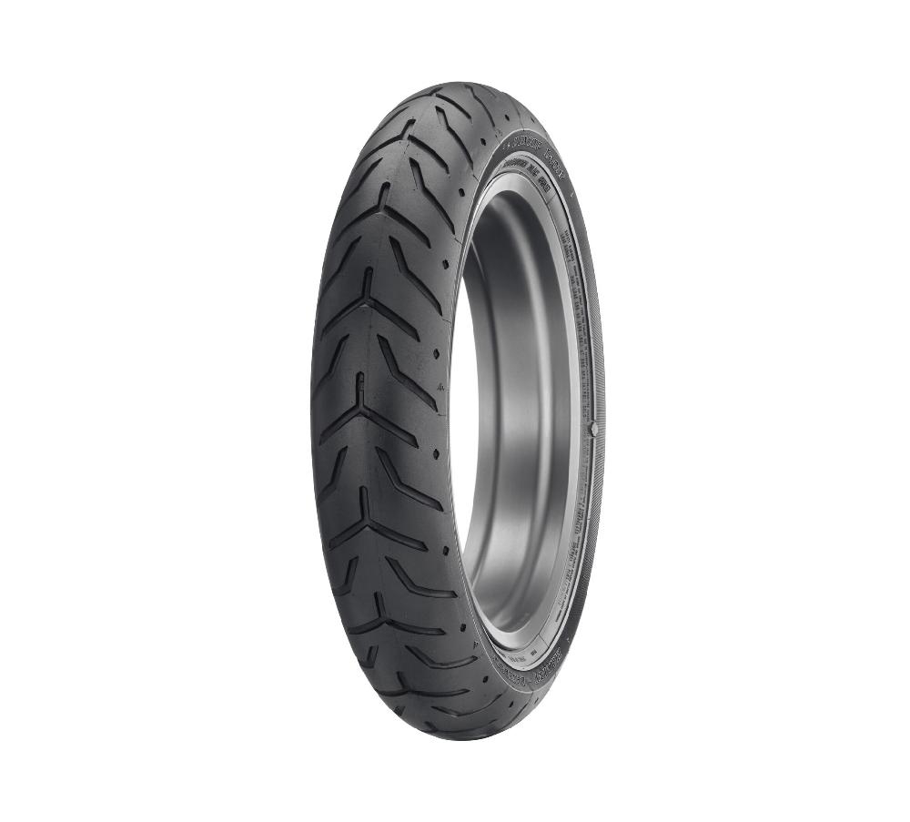 harley Dunlop Tire Series - D408F 130/80B17 Blackwall - 17 in. Front