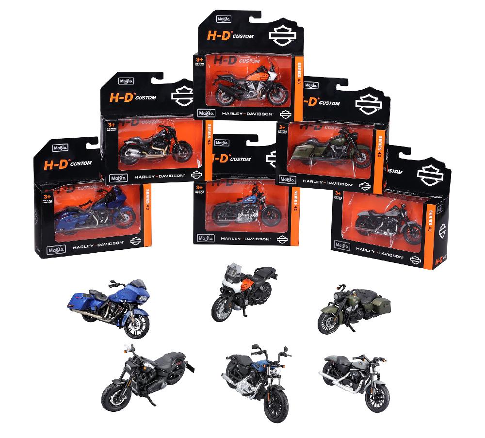 harley H-D 1:18 Scale Diecast Motorcycle Series 43 Set