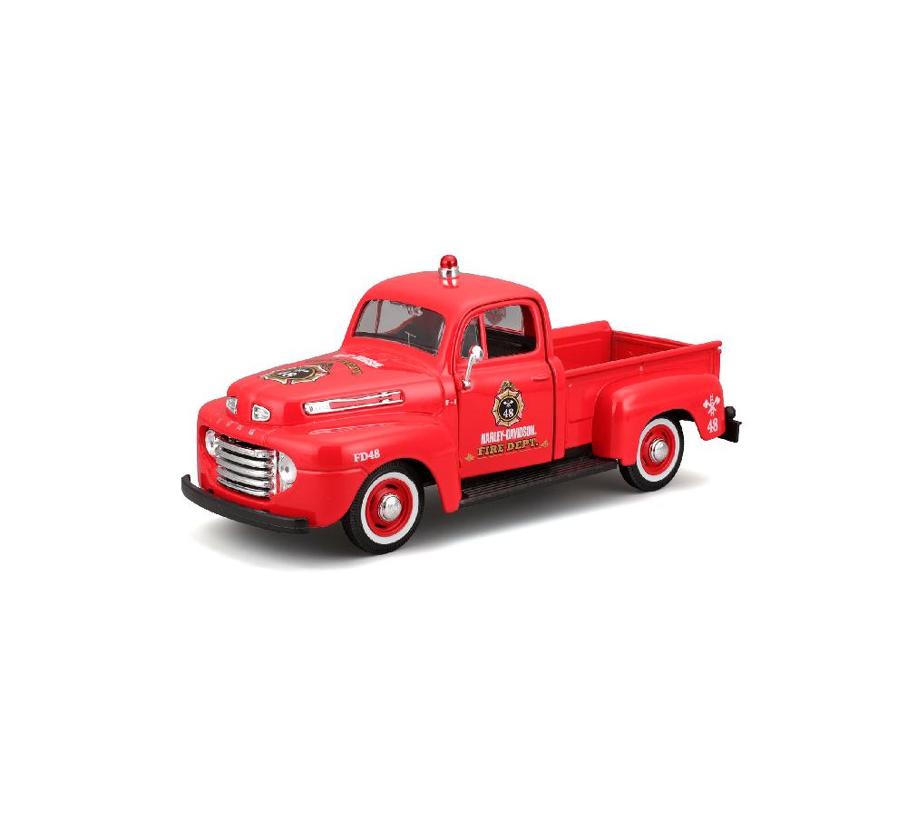 Harley H-D 1:24 Scale Diecast '36 EL Knucklehead + 1948 Ford F-1