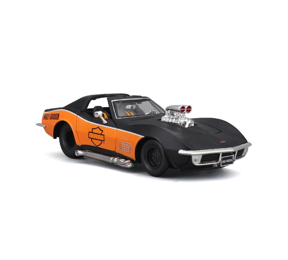Harley H-D 1:24 Scale Diecast Custom 1970 Chevy Corvette