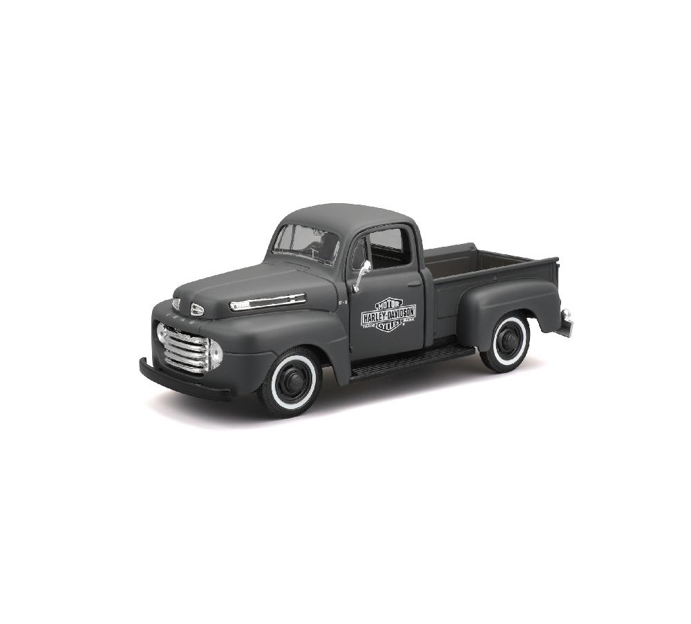 Harley H-D 1:24 Scale Diecast Custom 42 WLA Flathead + 48 Ford PU