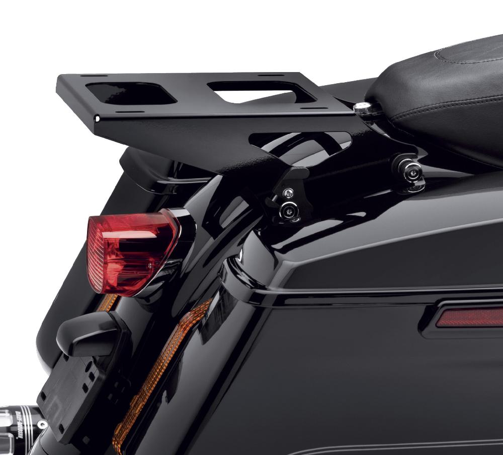 Harley H-D Detachables Two-Up Tour-Pak Mounting Rack - Gloss Black