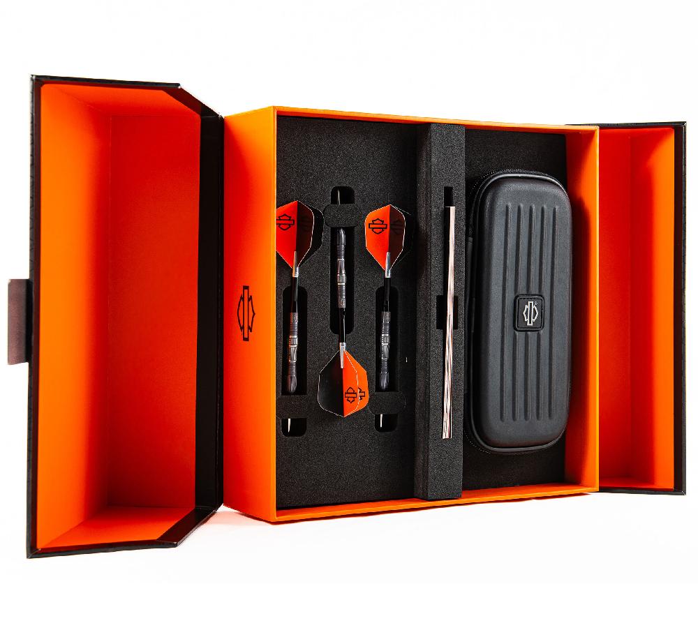 harley H-D EV-O-LUTION Laser Engraved Tungsten Boxed Dart Set