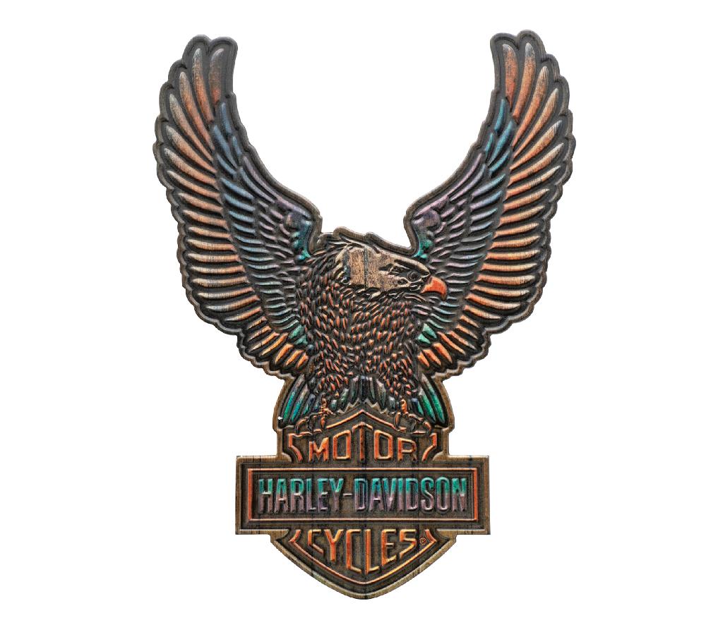harley H-D Vivid Bar & Shield Eagle Outdoor Wall Décor