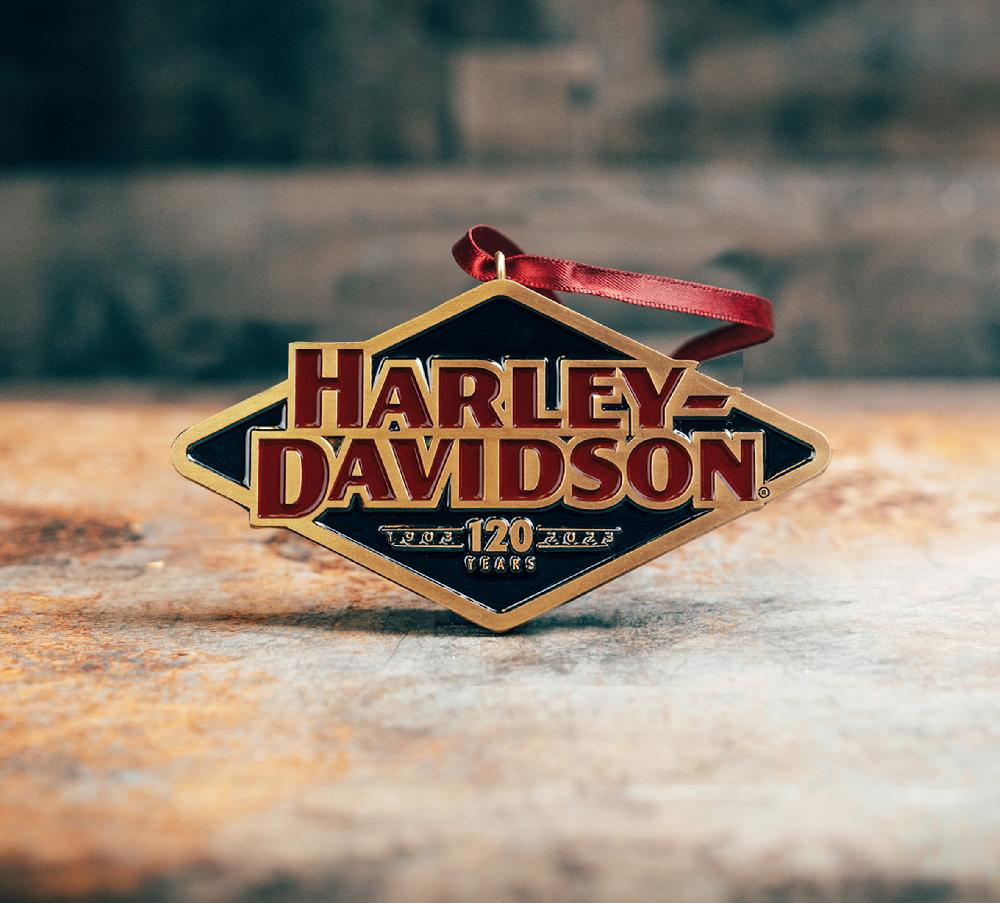 Harley 120th Anniversary Metal Ornament