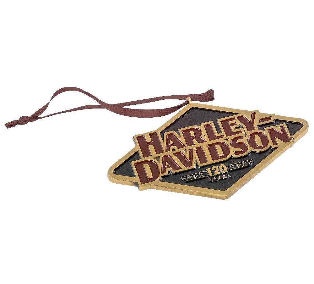 harley 120th Anniversary Metal Ornament