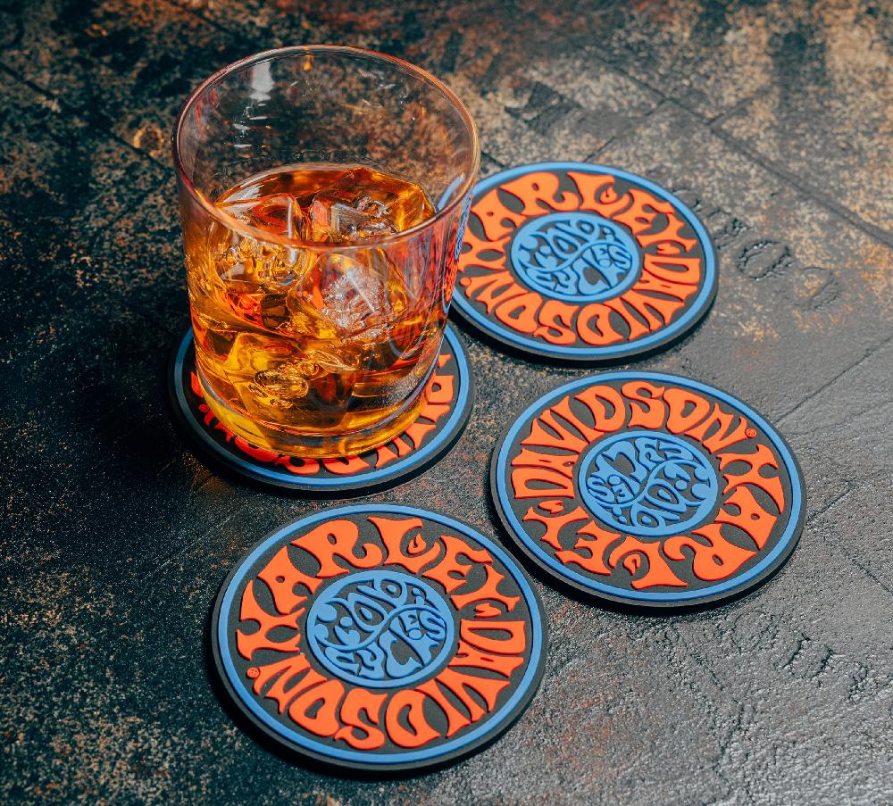 Harley 1970's Psychedelic Coaster Set Of 4