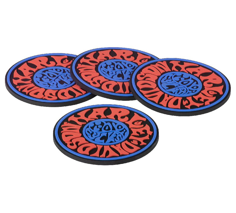 harley 1970's Psychedelic Coaster Set of 4