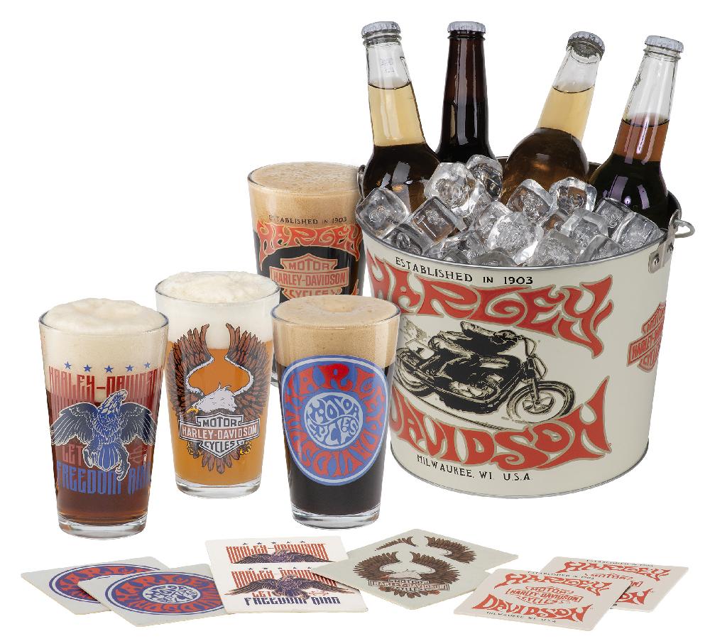 Harley 1970's Psychedelic Party Bucket Set