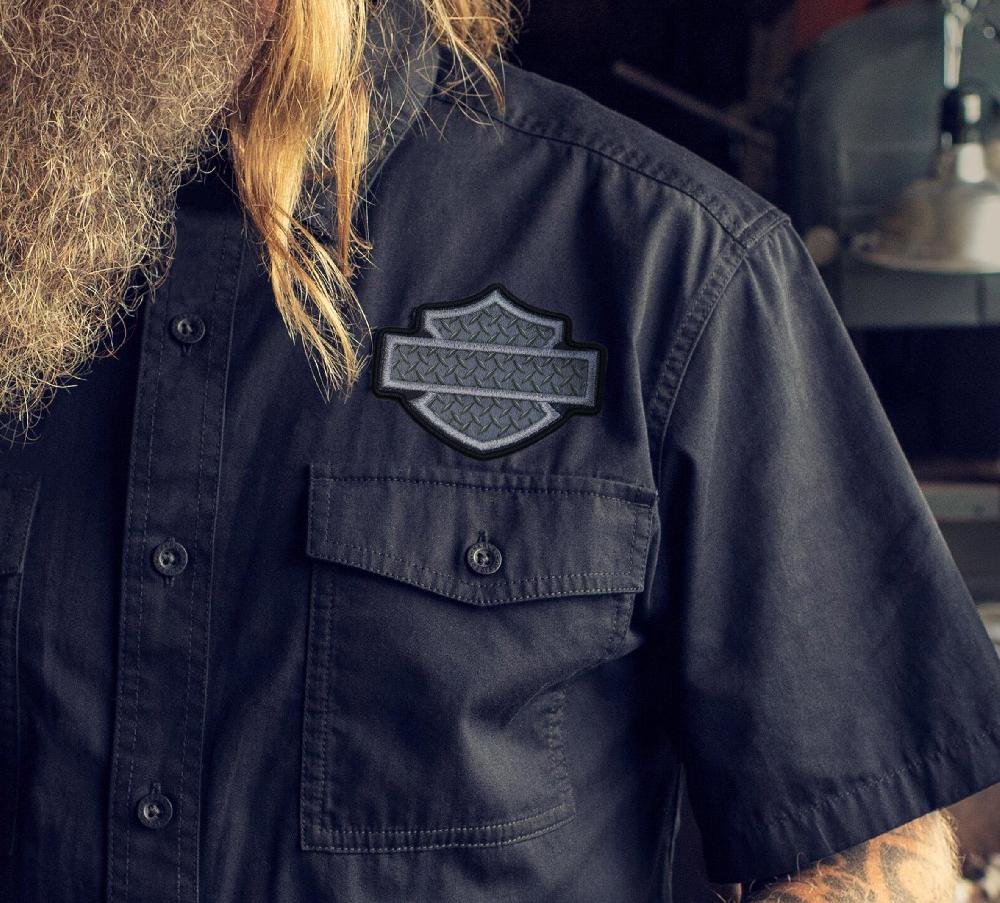 Harley 3.5" Toolbox Bar & Shield Patch