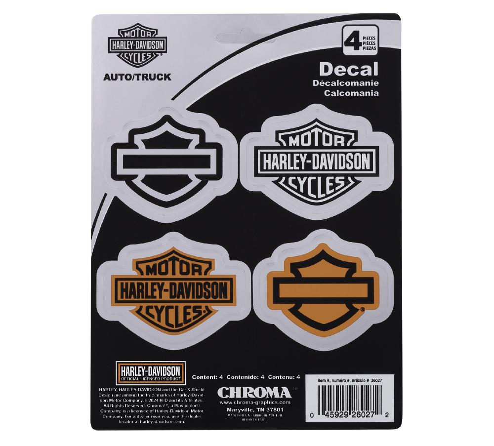 Harley 3-Piece Decal Assortment