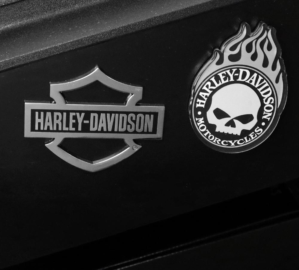 Harley 3" Willie Flame Acrylic Magnet