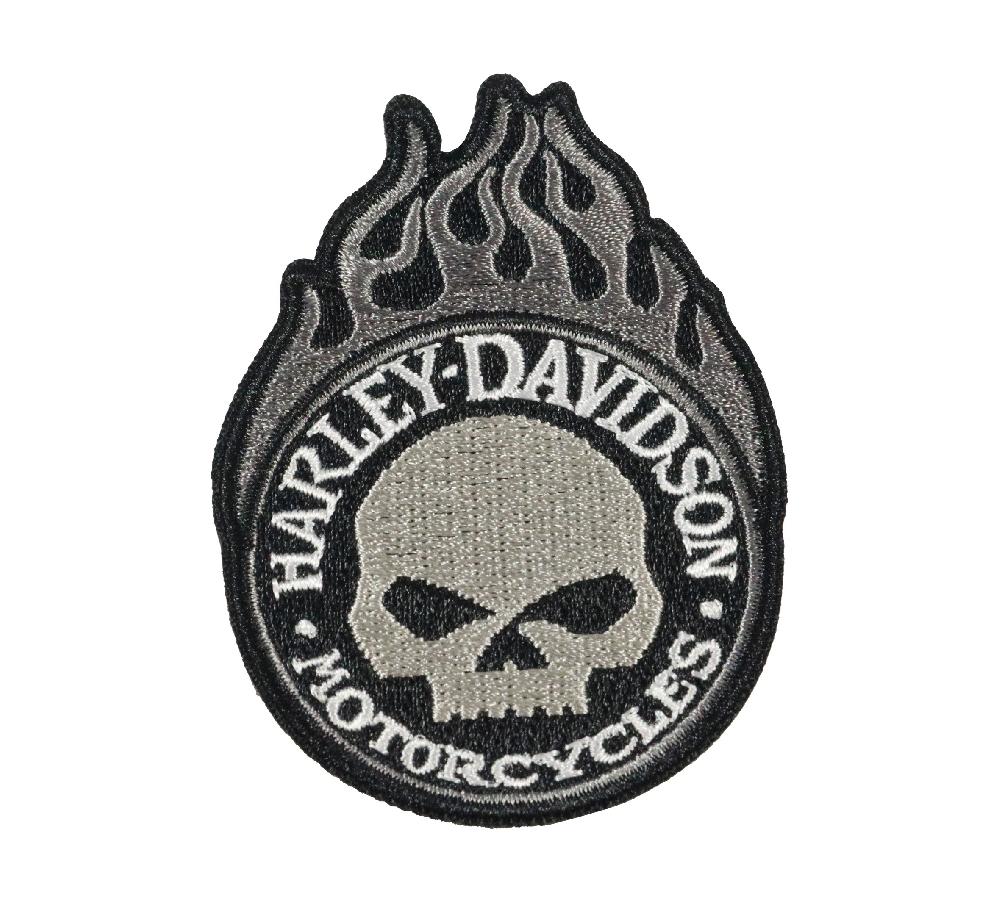 Harley 3" Willie Flame Patch