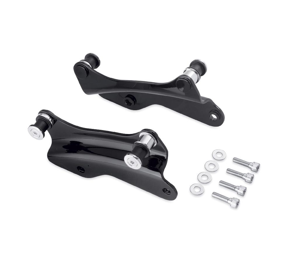 Harley 4-Point Docking Hardware Kit - Gloss Black