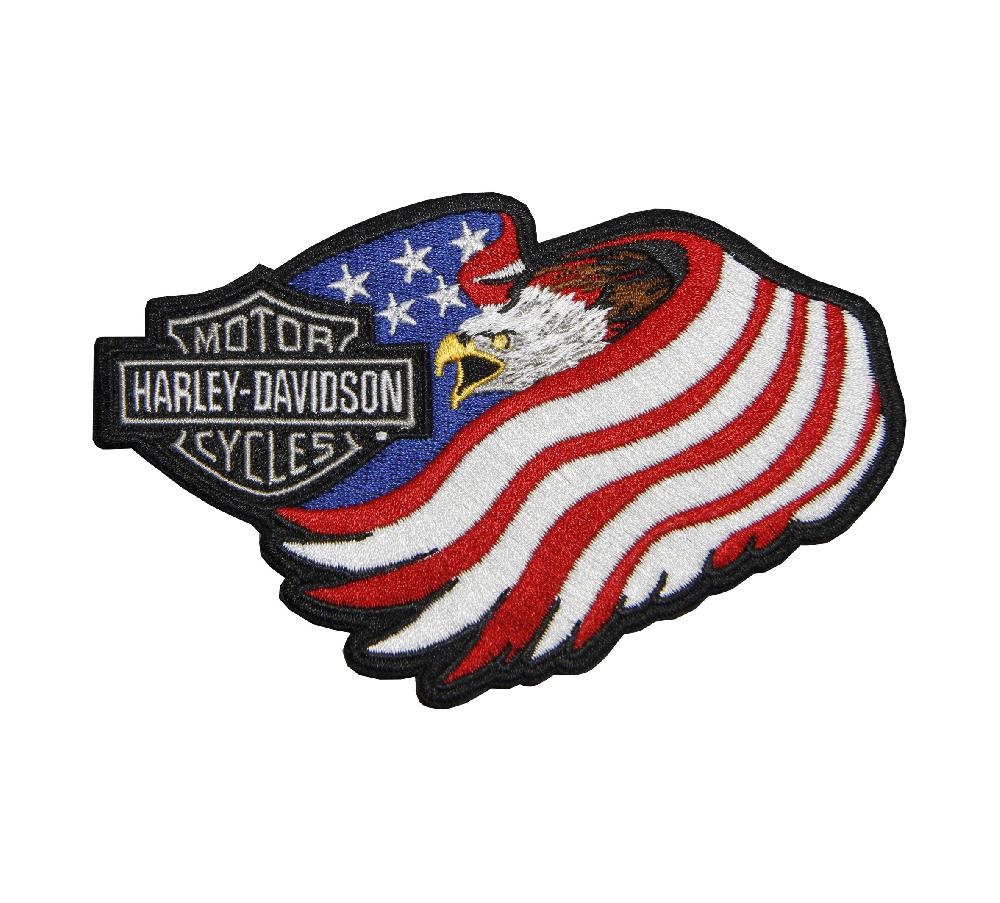 harley 5" Eagle Flag Patch