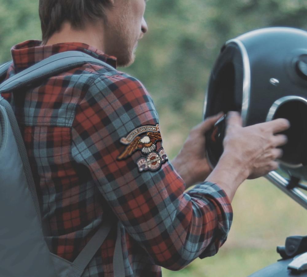 Harley 6" Eagle Freedom Machine Patch