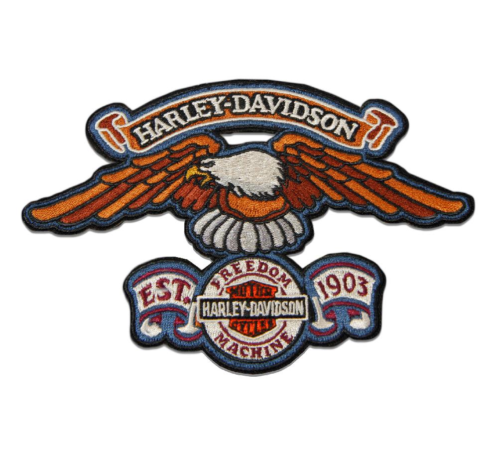harley 6" Eagle Freedom Machine Patch
