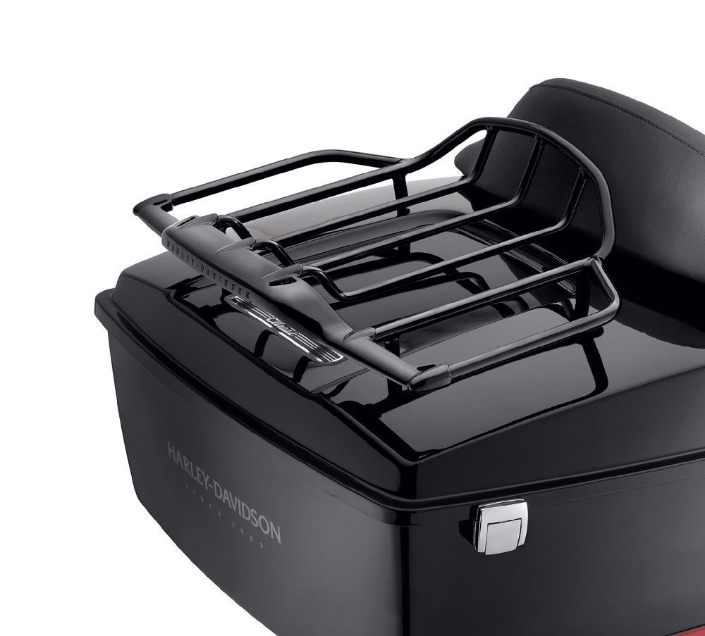 harley Air Wing Tour-Pak Gloss Black Luggage Rack